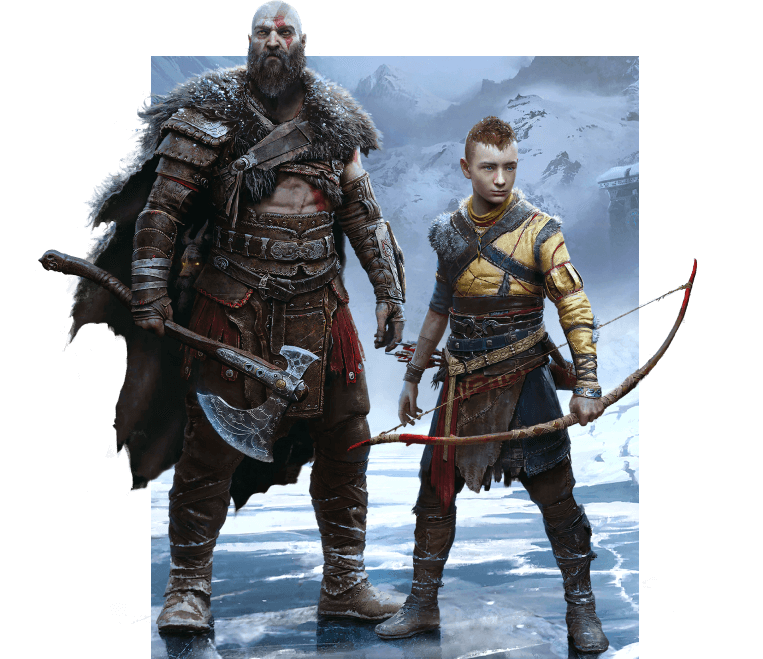 Image de Kratos e Atreus